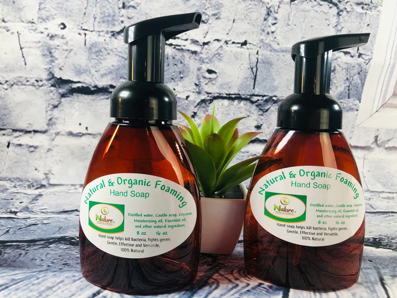 All-Natural & Organic Foaming Hand Soap, Soft, Mild, Luxurious Foaming Hand Soap