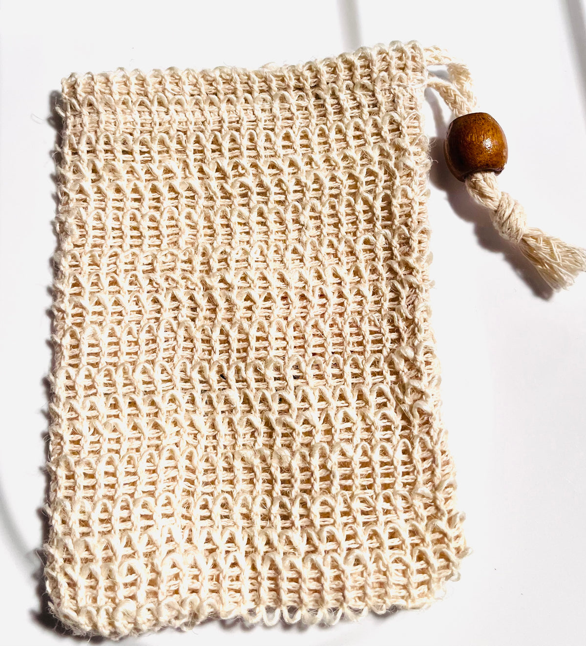 Natural Sisal Exfoliating Soap Bag, Drawstring Bag for Soap Bars, Gently Exfoliates, Extends The Life of Your Soap Bars, Handmade Soap Storage Bag,