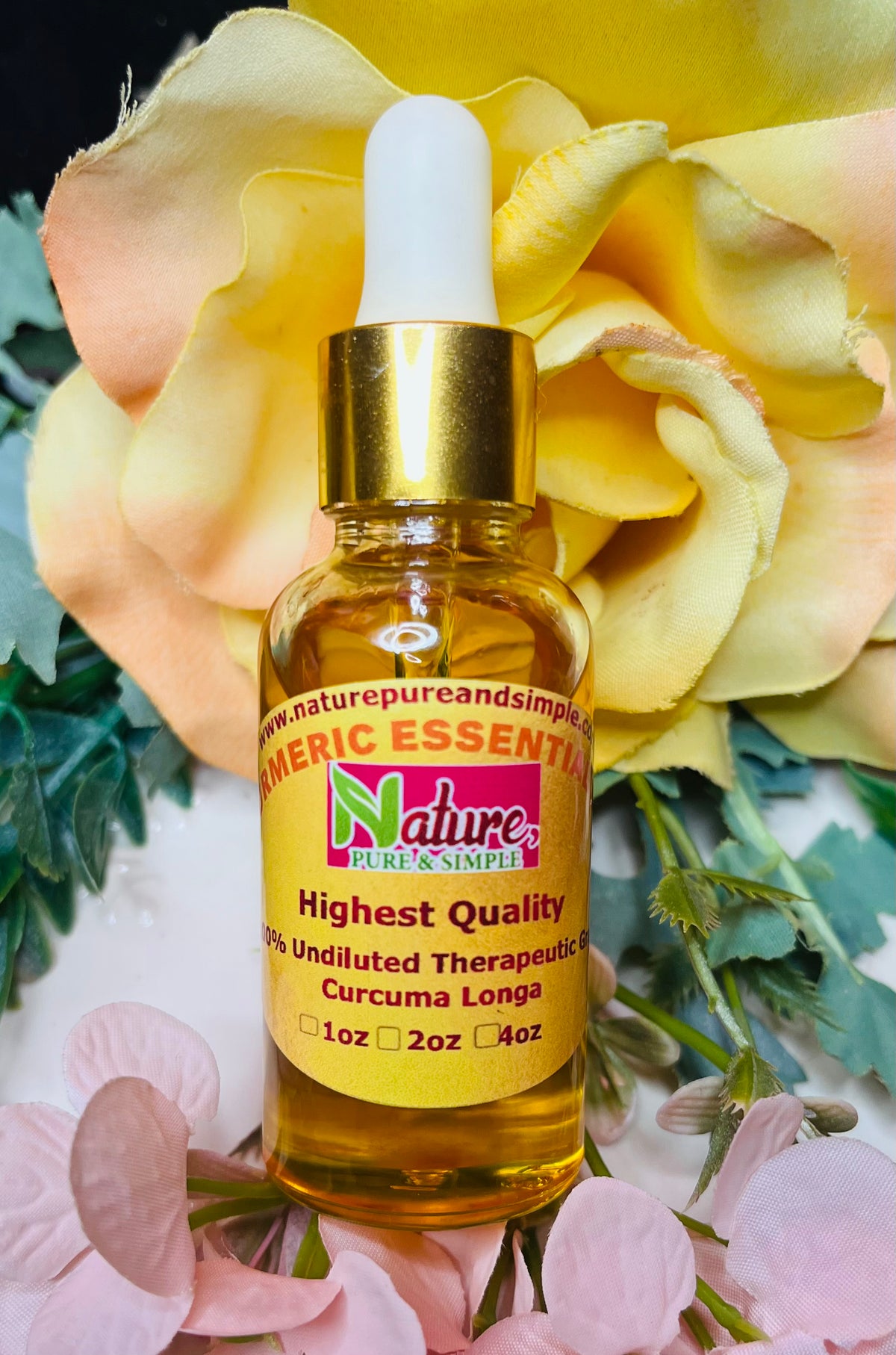 Turmeric Essential Oil - 100% Natural & Pure, Undiluted, Premium Quality Best Aromatherapy Oil