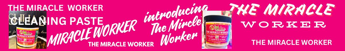 The MIRACLE WORKER - Organic-All-Natural Cleaning Paste +Surface Scrub, All Purpose Cleaner, Scrubbing Cleaning Paste