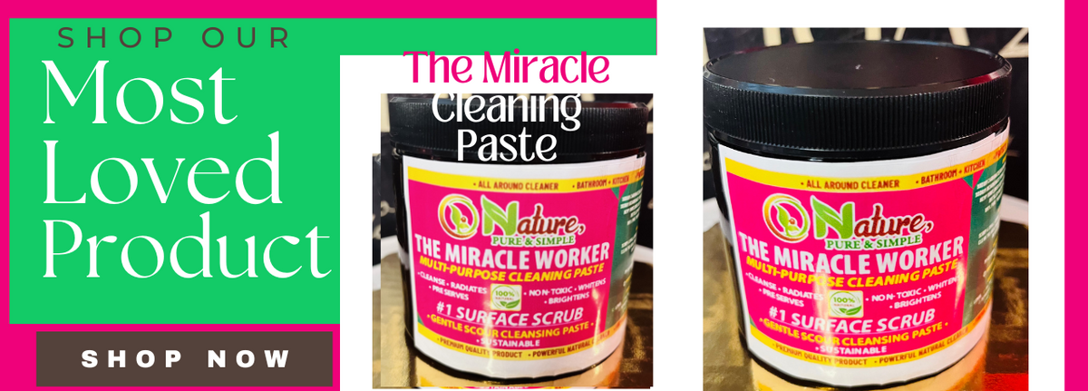 The MIRACLE WORKER - Organic-All-Natural Cleaning Paste +Surface Scrub, All Purpose Cleaner, Scrubbing Cleaning Paste