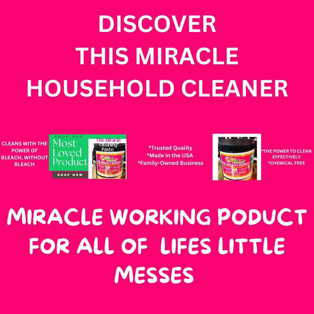 The MIRACLE WORKER - Organic-All-Natural Cleaning Paste +Surface Scrub, All Purpose Cleaner, Scrubbing Cleaning Paste