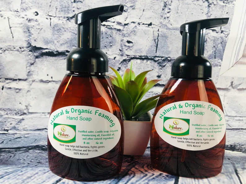 All-Natural & Organic Foaming Hand Soap, Soft, Mild, Luxurious Foaming Hand Soap