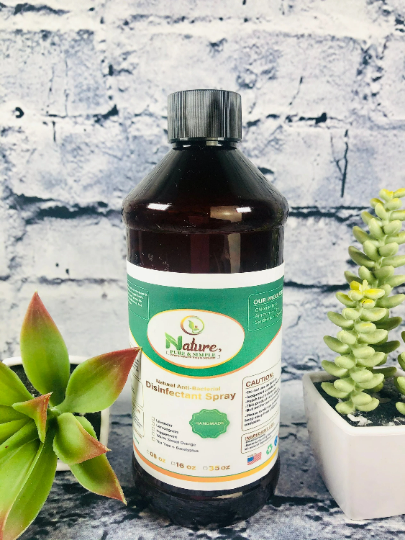 Natural Anti-Bacterial Disinfectant Spray, Antimicrobial, All Purpose Disinfectant, Organic Spray, Hand made Natural Disinfectant Spray