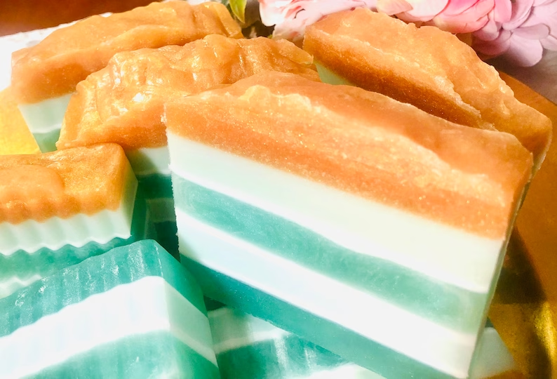 St. Patrick’s Day Soap, Gold Shimmering Lucky Soap