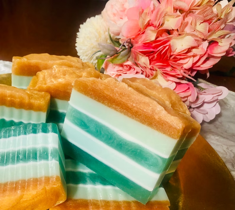 St. Patrick’s Day Soap, Gold Shimmering Lucky Soap